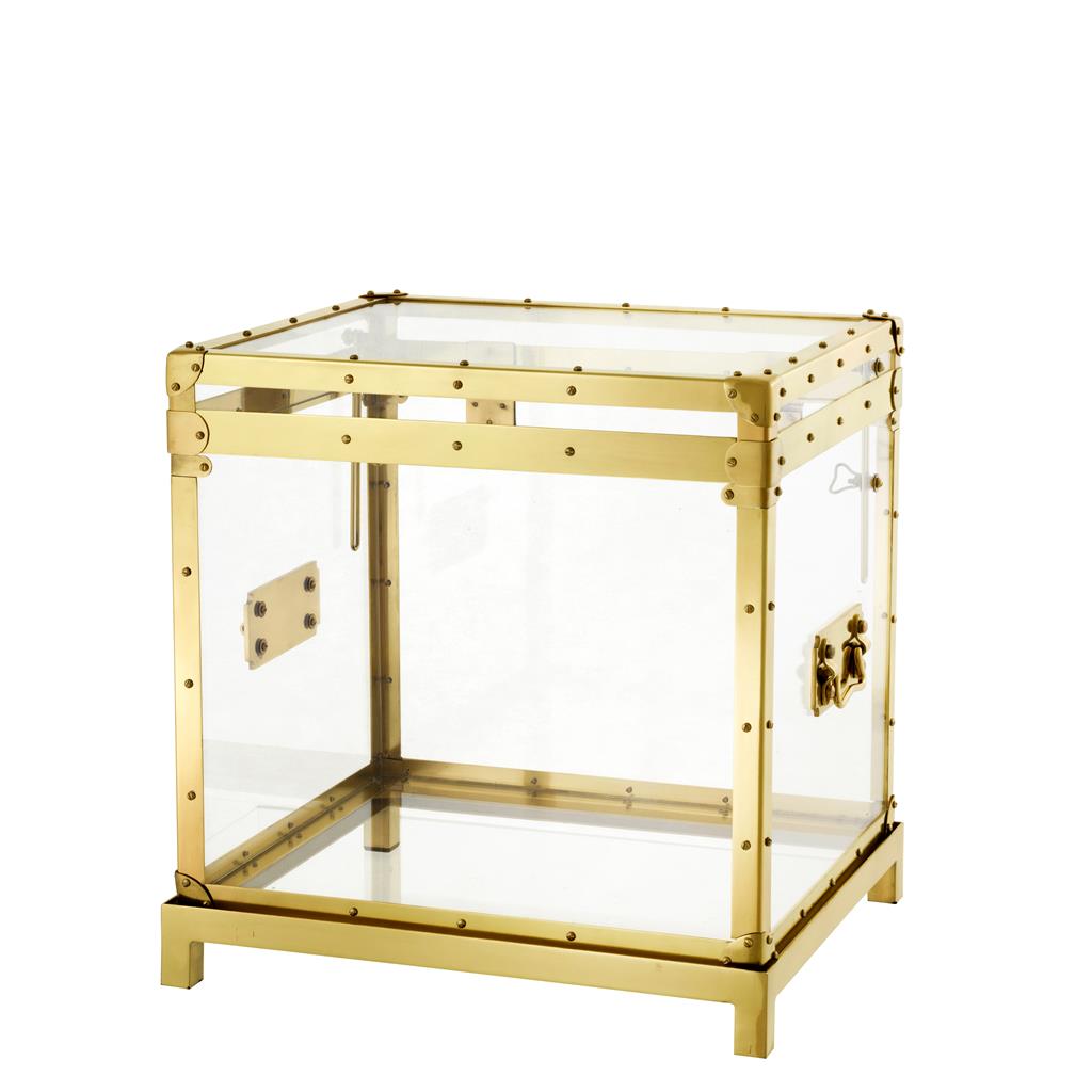 Flightcase Magnificent gold finish incl stand
