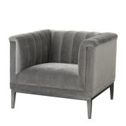 Chair Temecula roche porpoise grey velvet