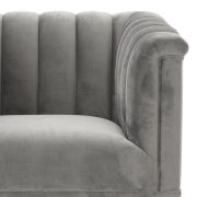 Chair Temecula roche porpoise grey velvet