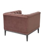 Chair Temecula roche faded rose velvet