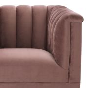 Chair Temecula roche faded rose velvet