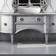 Bath Cabinet Secrets 180 x 50 x  86 ANTIQUARY WHITE/GREY ON WOOD
