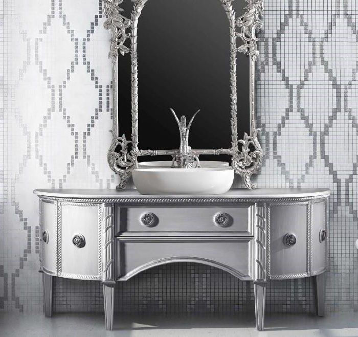 Bath Cabinet Secrets 180 x 50 x 86 ANTIQUARY WHITE/GREY ON WOOD