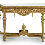 Console Versailles Sizes 150x50x90 Gold and Marble
