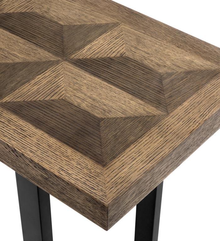Console Table Mensam Oak veneer | bronze finish 161 x 40 x H. 78 cm