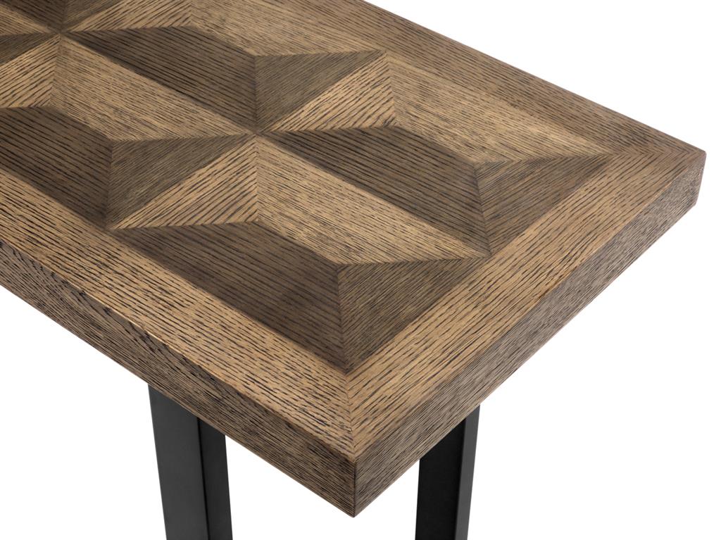 Console Table Mensam Oak veneer | bronze finish 161 x 40 x H. 78 cm
