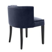 Dining Chair Henry Fonda Savona midnight blue | black legs A. 60 | B. 58 | C. 77 | D. 46 | E. 50 cm