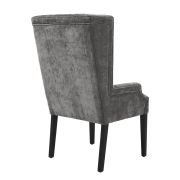 Dining Chair Doris Day Clarck grey | black legs A. 63 | B. 76 | C. 115 | D. 49 | E. 50 | F. 64,5 cm