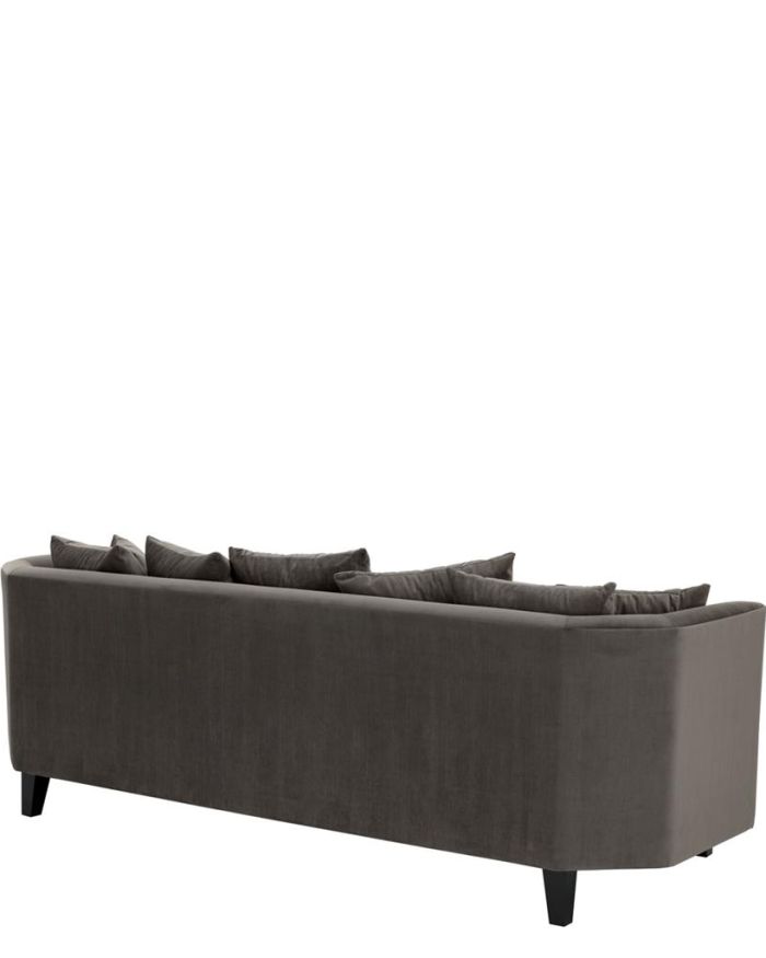 Sofa Clark Gable Granite grey | black legs A. 240 | B. 95 | C. 78 | D. 58 | E. 45 cm