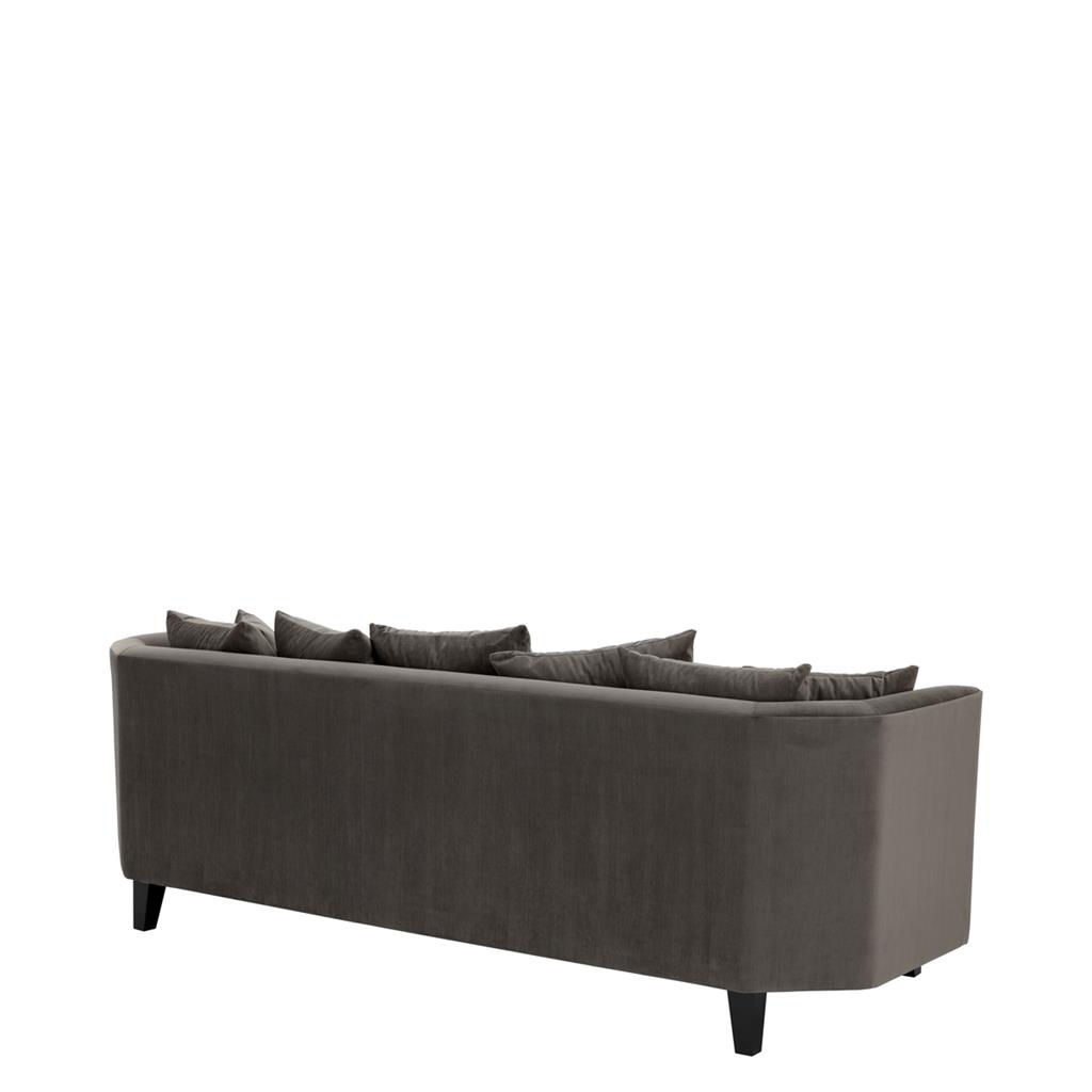 Sofa Clark Gable Granite grey | black legs A. 240 | B. 95 | C. 78 | D. 58 | E. 45 cm