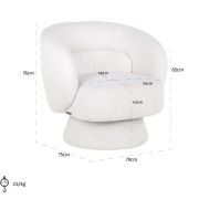 Revolving Chair White